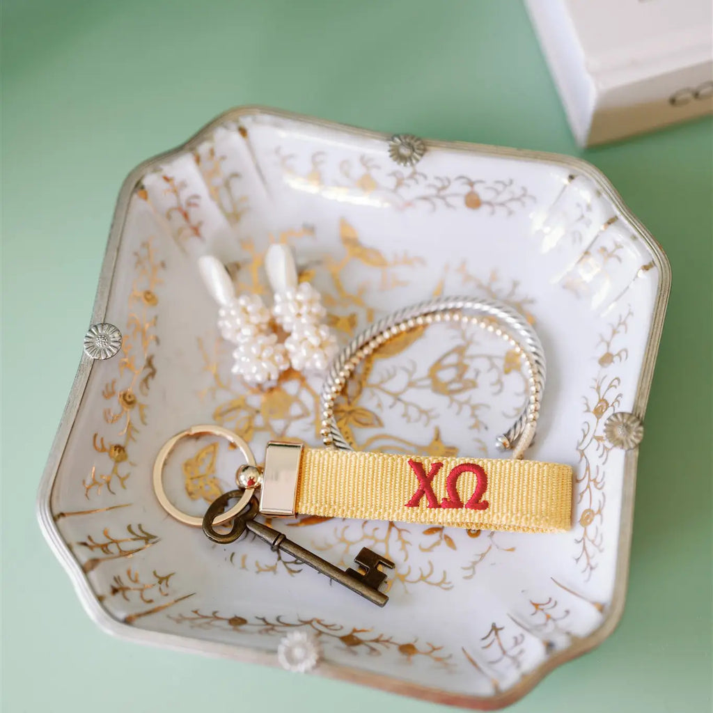 Sorority Embroidered Keychain