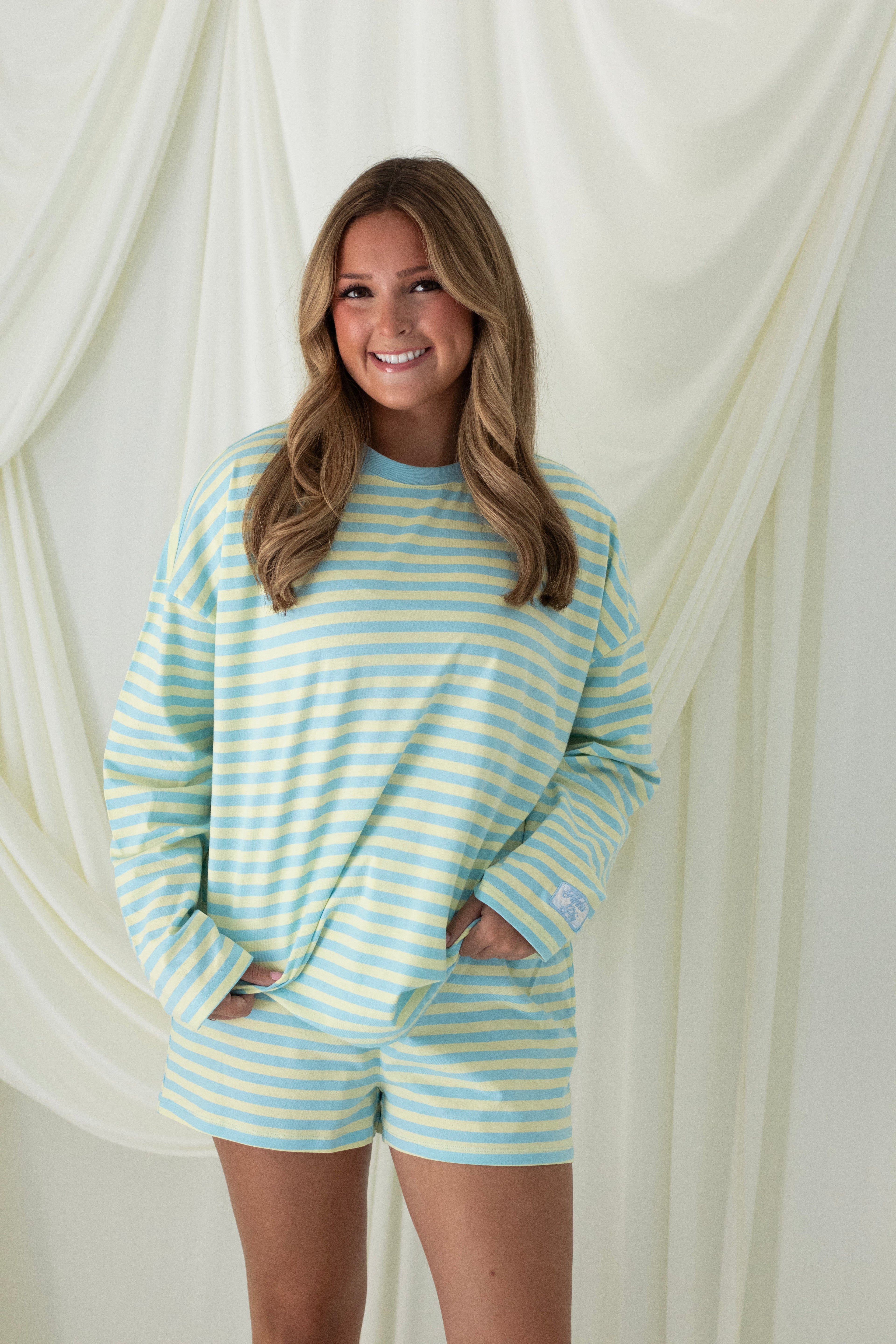 Sorority Coastal Stripe Shorts