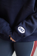 Sorority Navy Patch Mockneck
