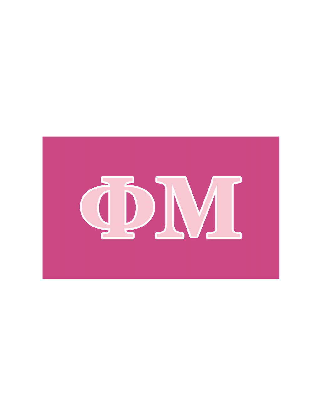 Sorority Greek Letter Flag