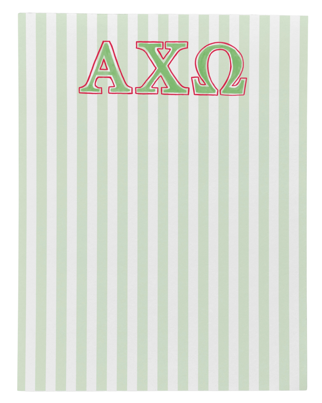 Sorority Striped Note Pad