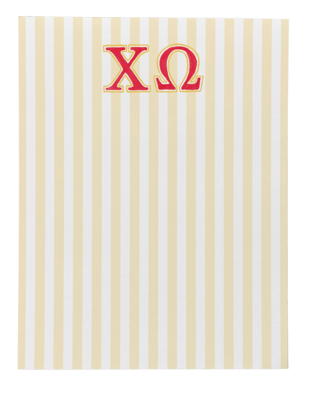 Sorority Striped Note Pad