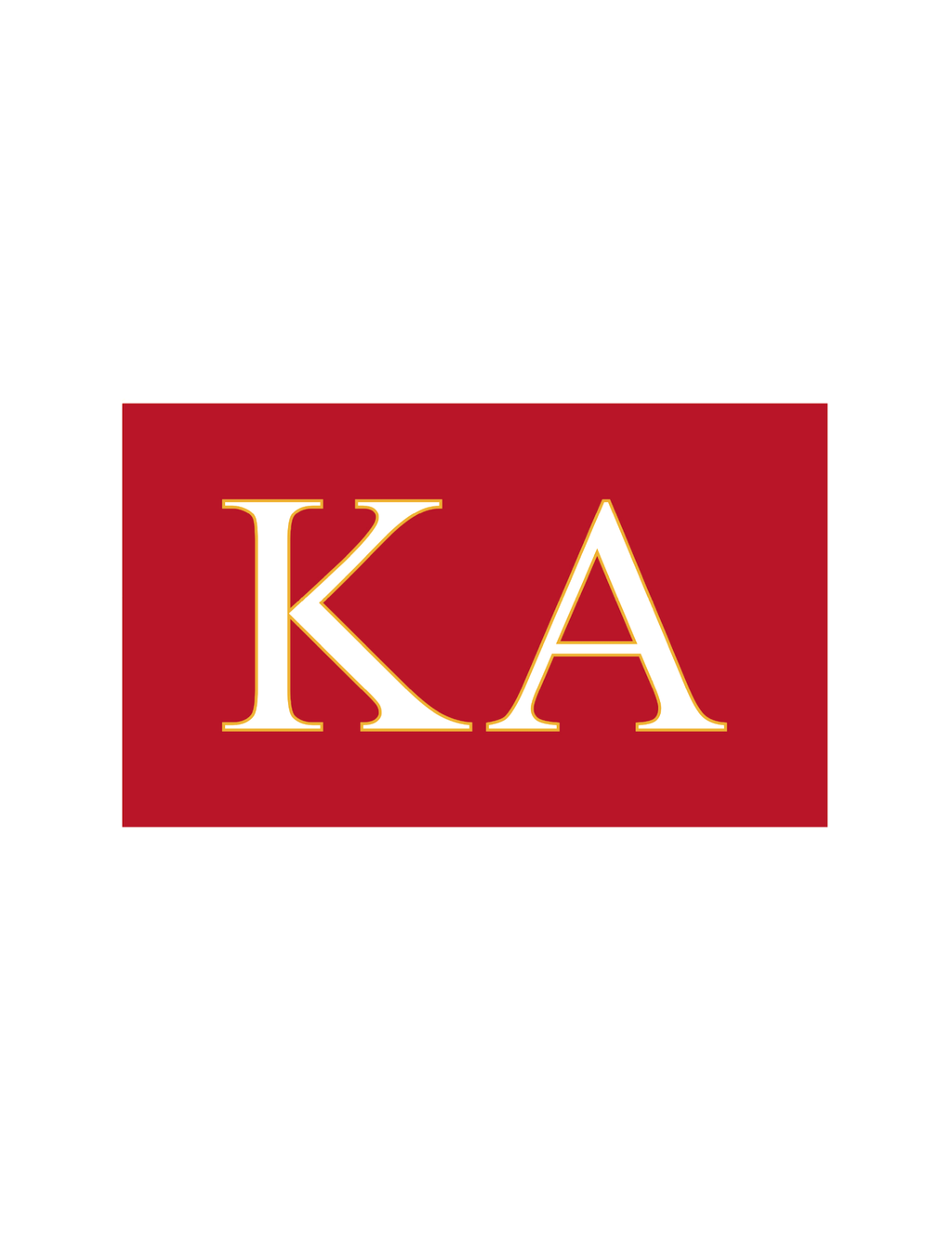 Fraternity Greek Letter Flag