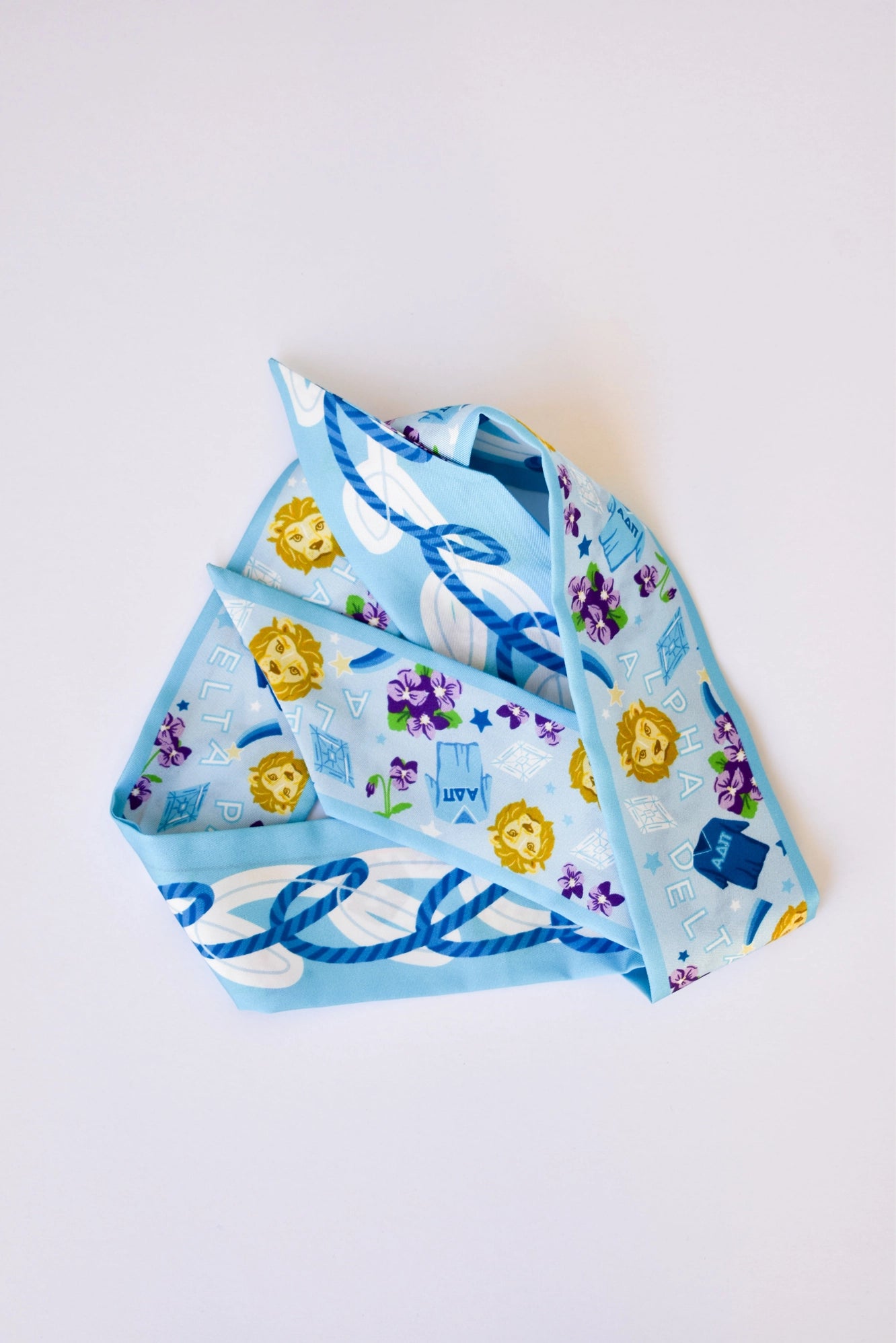Alpha Delta Pi Skinny Scarf Twilly