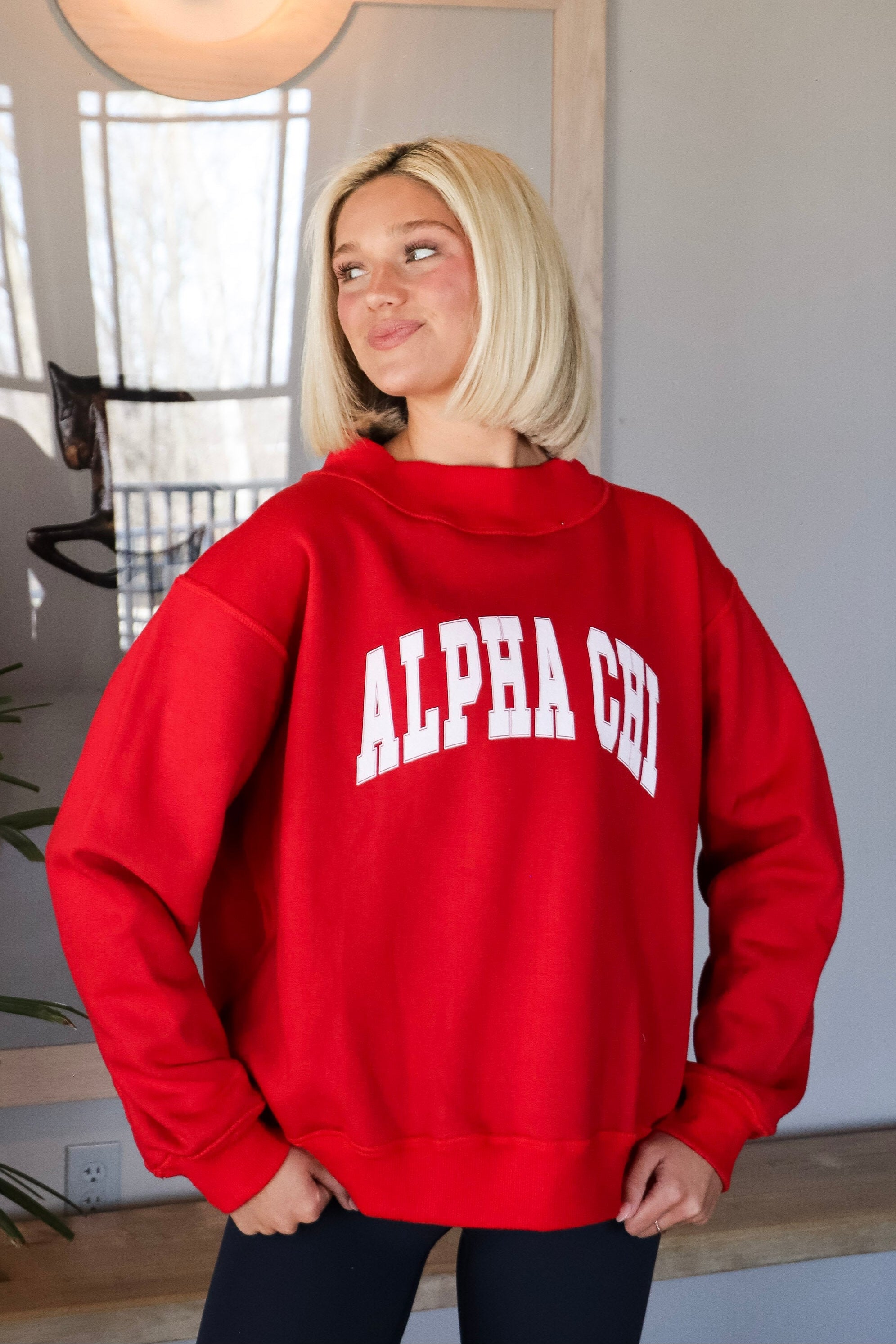 Sorority Reversible Tag Mockneck