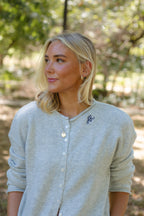 AR Grey Long-Sleeve Cardigan