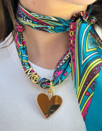 Phi Mu Letter Heart Scarf