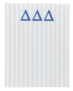 Delta Delta Delta Striped Notepad
