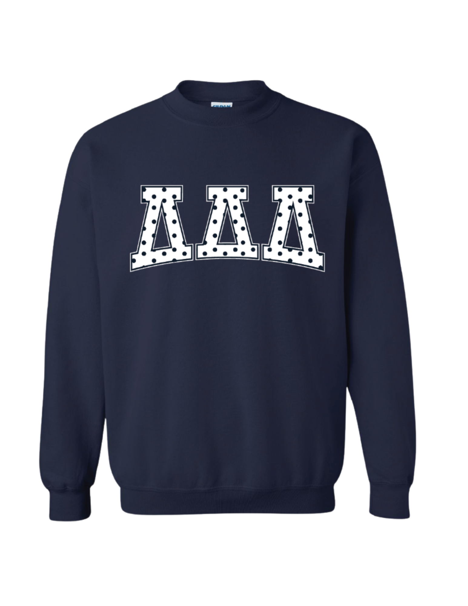 Delta Delta Delta Polka Dot Crewneck