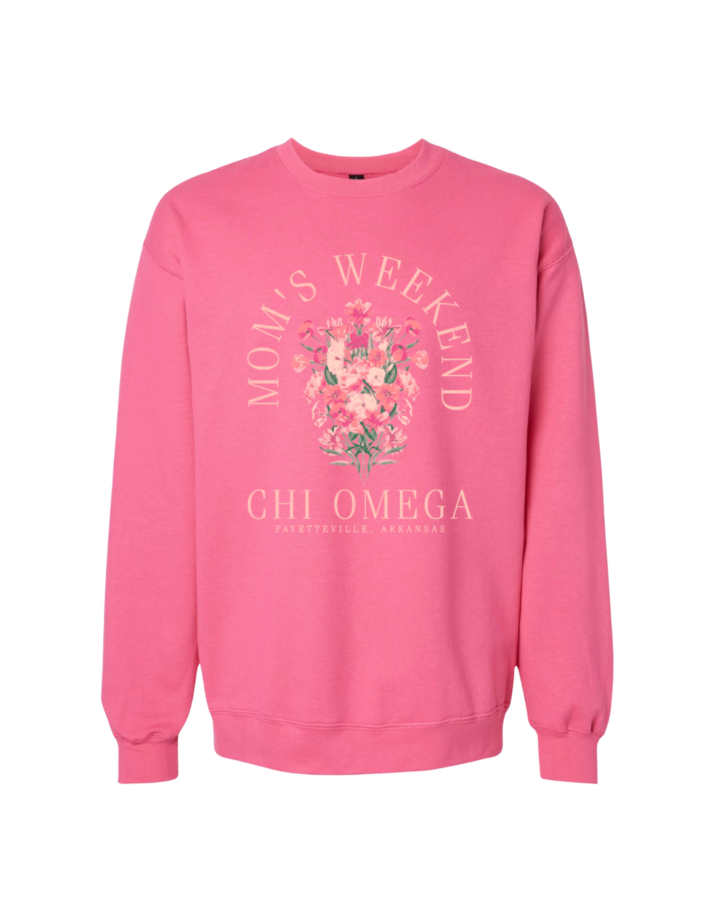 Chi Omega Arkansas Mom's Weekend 2026 Crewneck