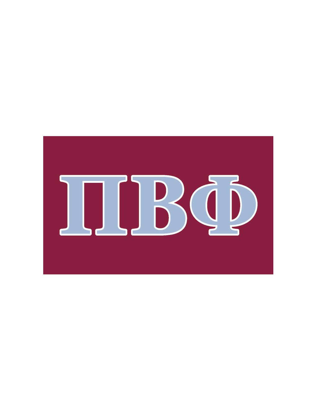 Sorority Greek Letter Flag