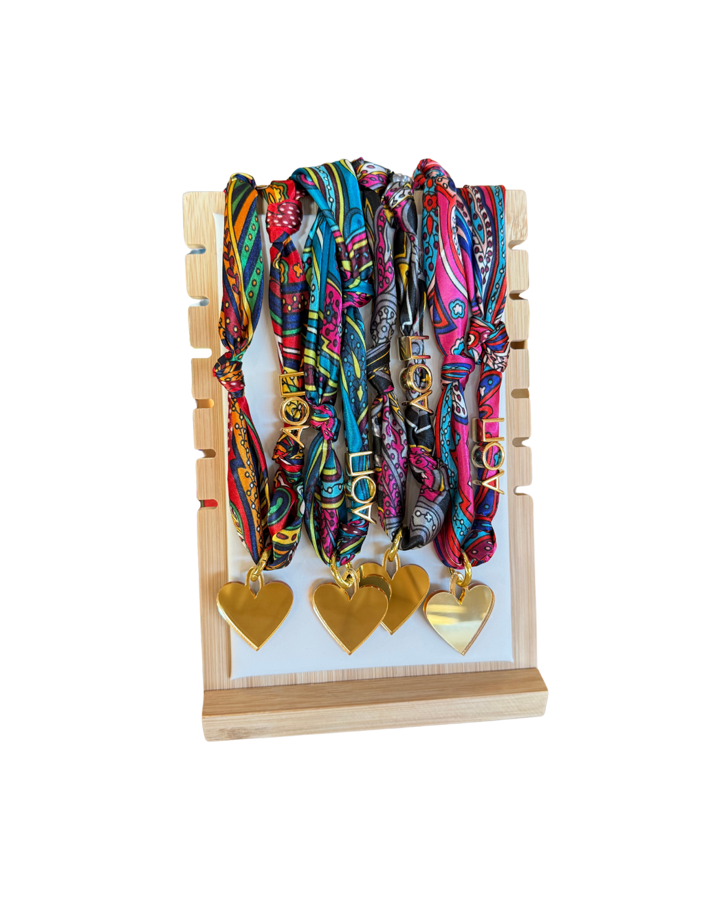 Alpha Omicron Pi Letter Heart Scarf