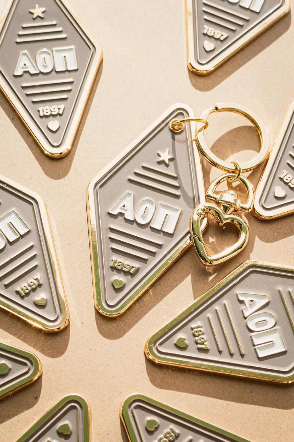 Sorority Enamel Hotel Keychain