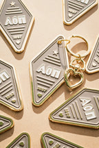 Sorority Enamel Hotel Keychain