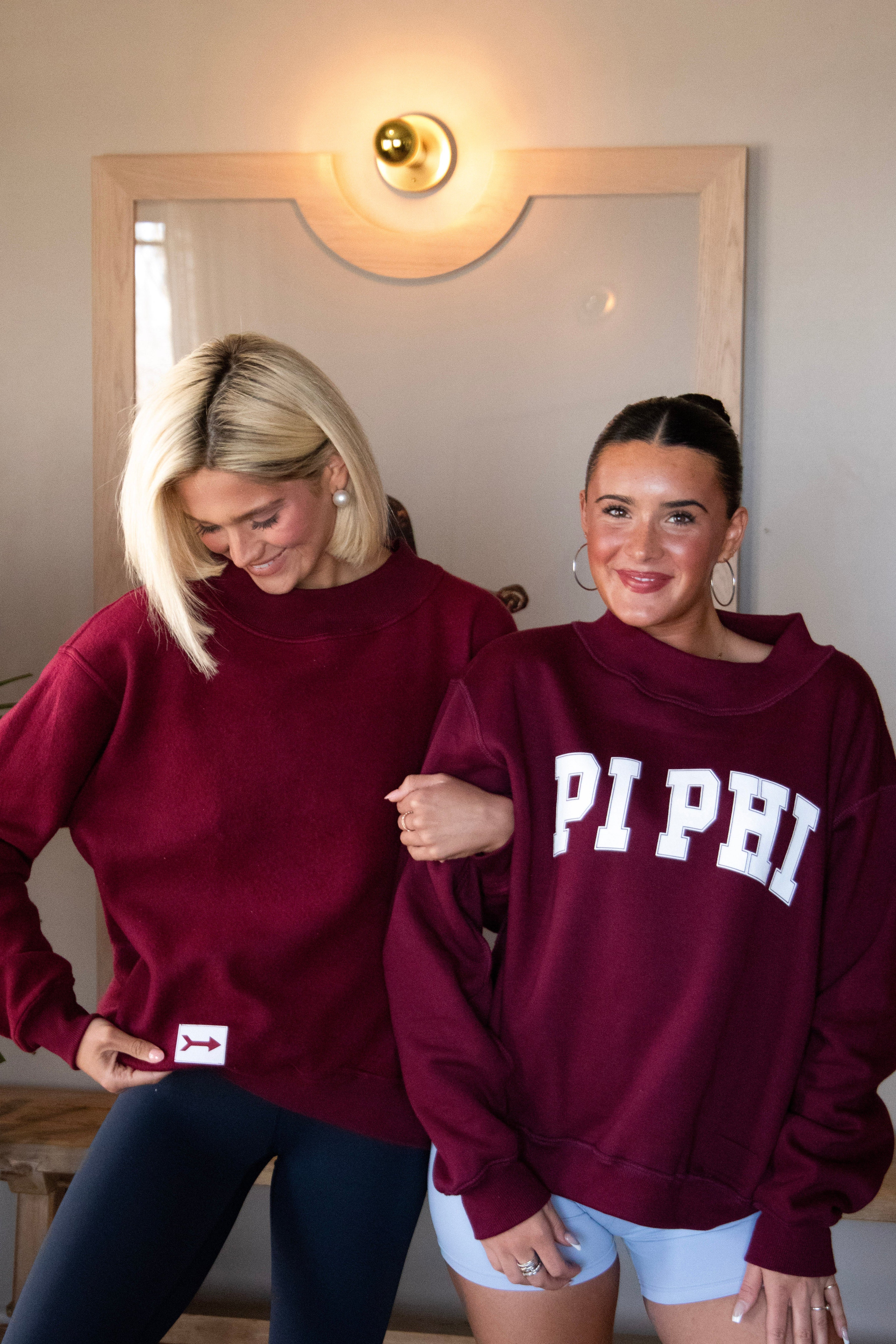 Sorority Reversible Tag Mockneck