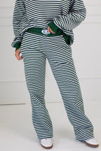 Sorority Patch Striped Pants