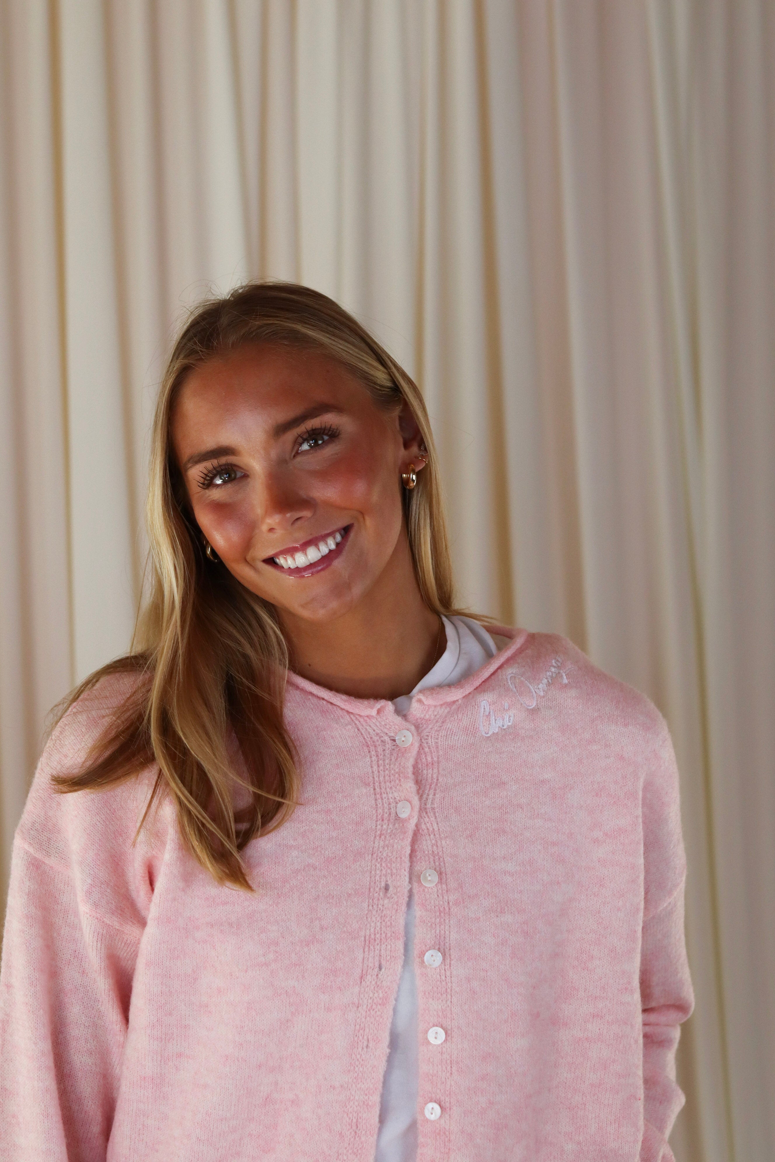 Sorority Light Pink Cardigan