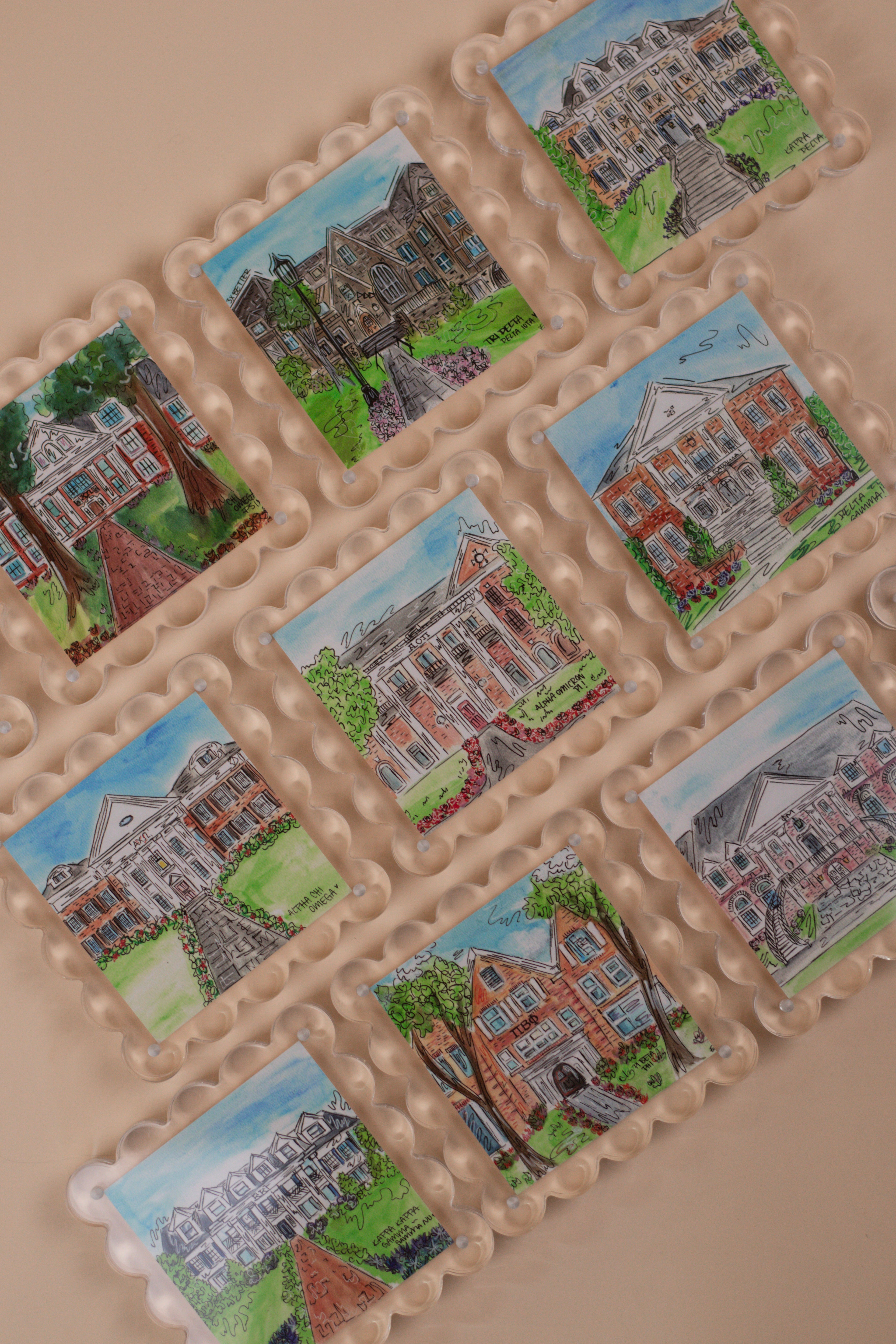 University of Arkansas Sorority House Print & Frame