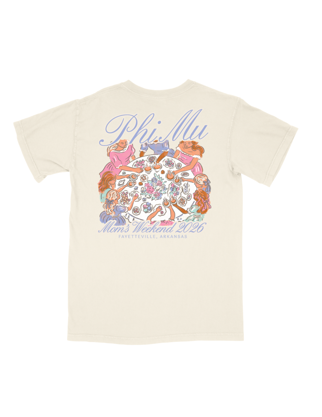 Phi Mu University of Arkansas Mom's Weekend 2026 T-Shirt