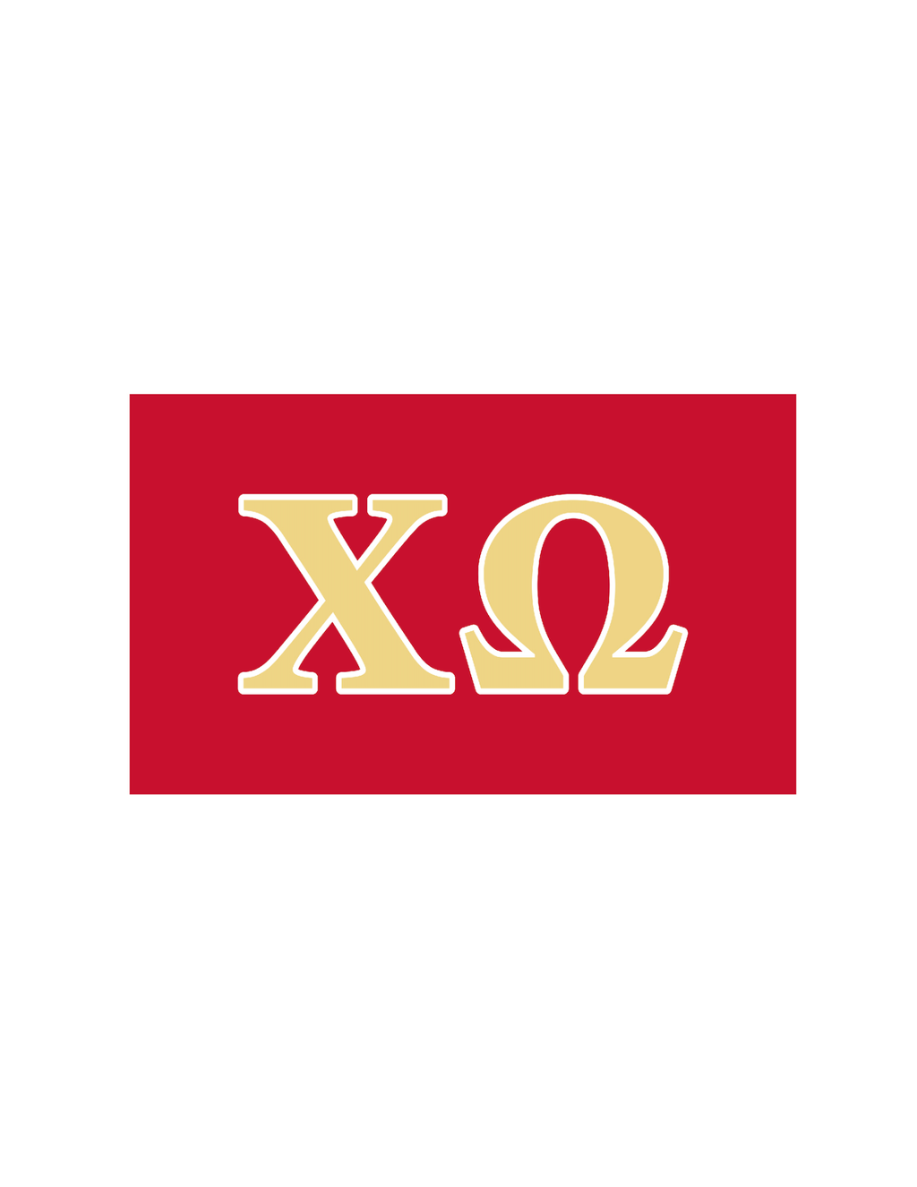 Sorority Greek Letter Flag