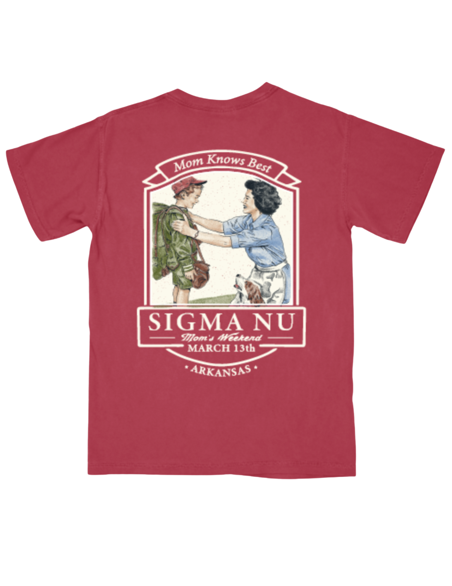 Sigma Nu University of Arkansas Mom's 2026 T-Shirt