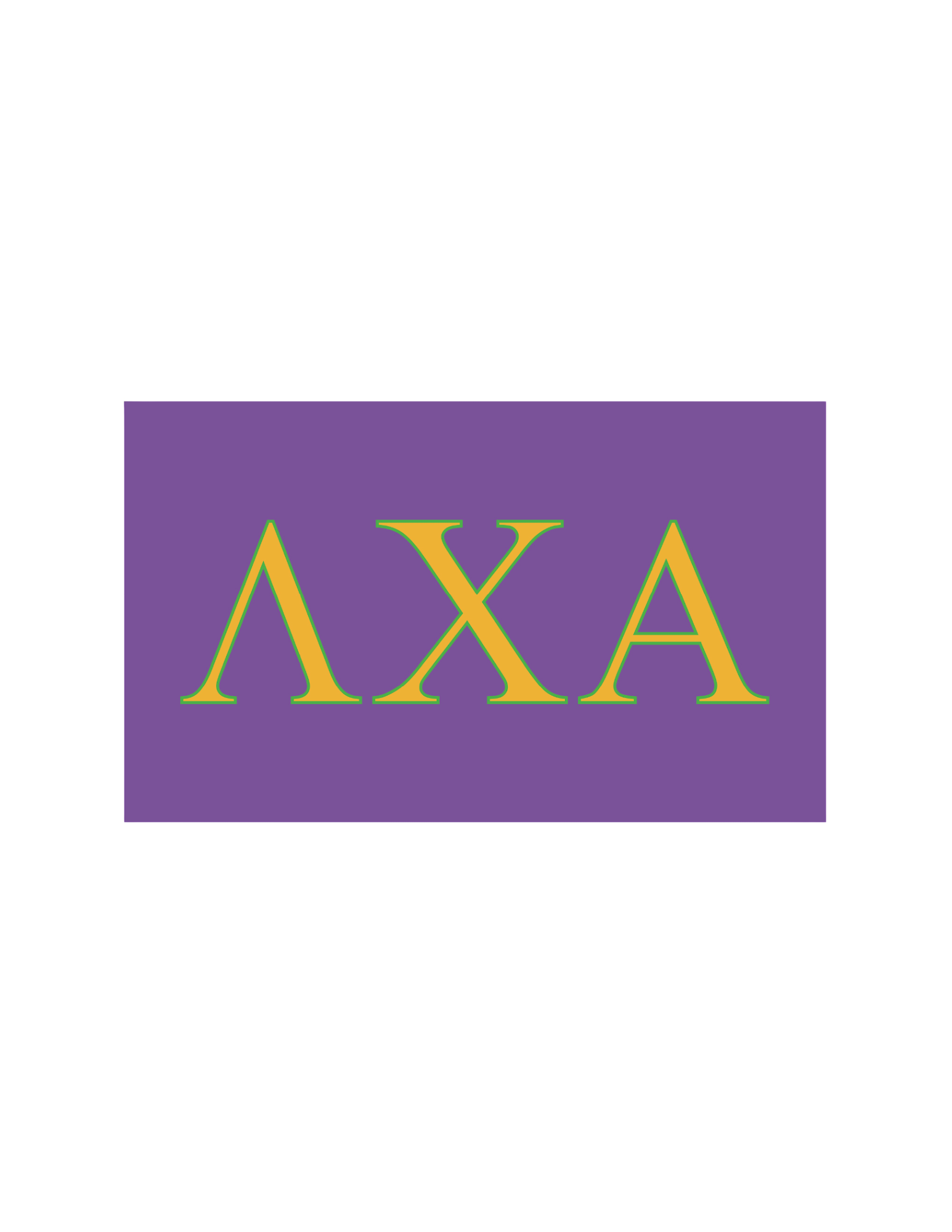 Fraternity Greek Letter Flag