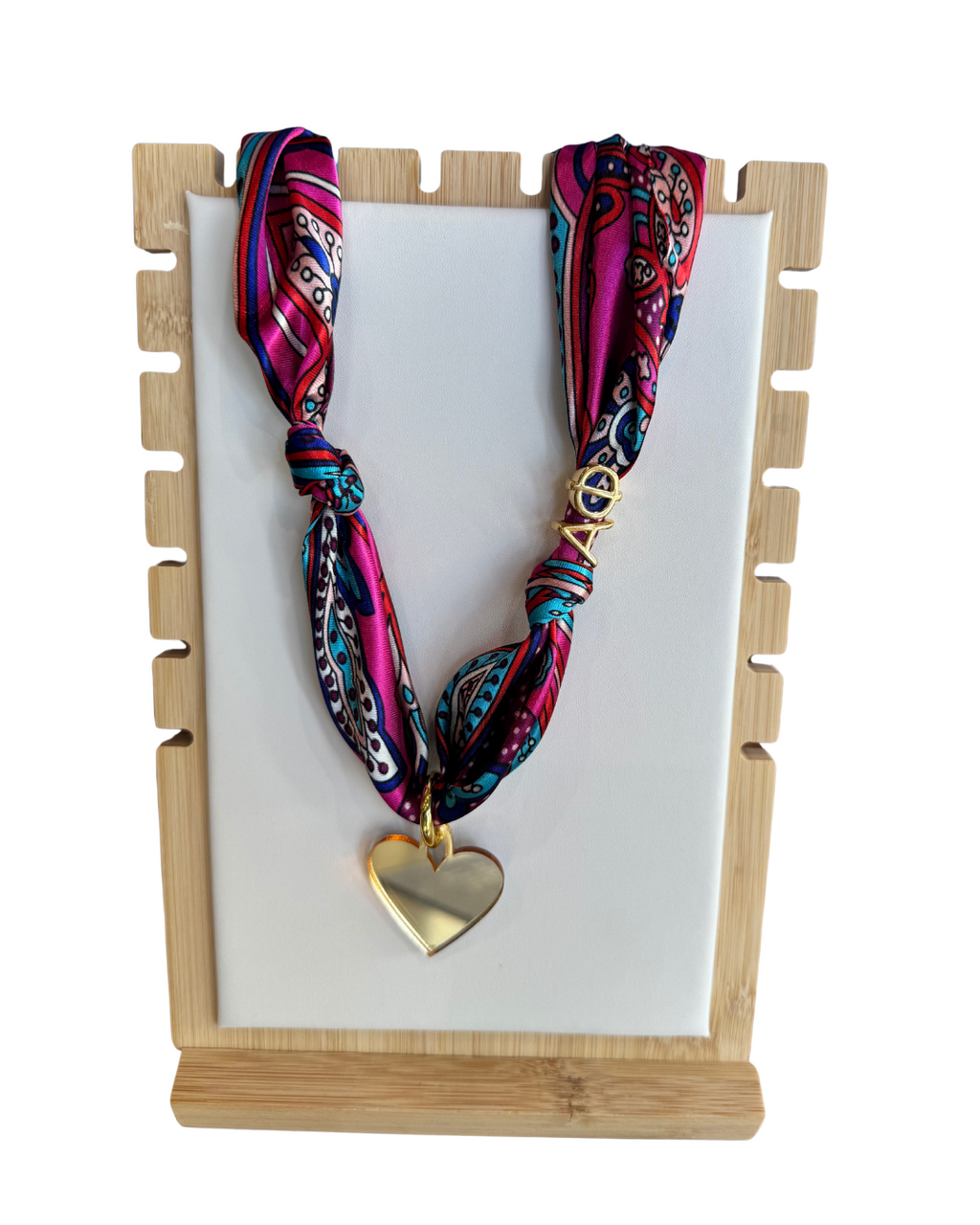 Alpha Phi Letter Heart Scarf