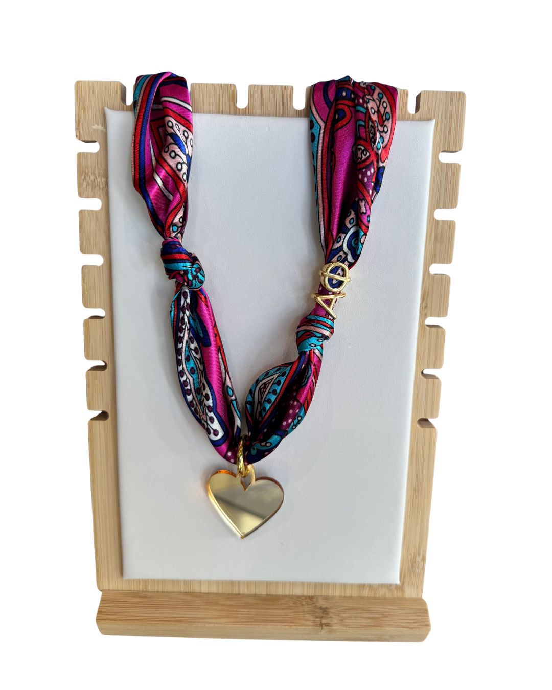 Alpha Phi Letter Heart Scarf