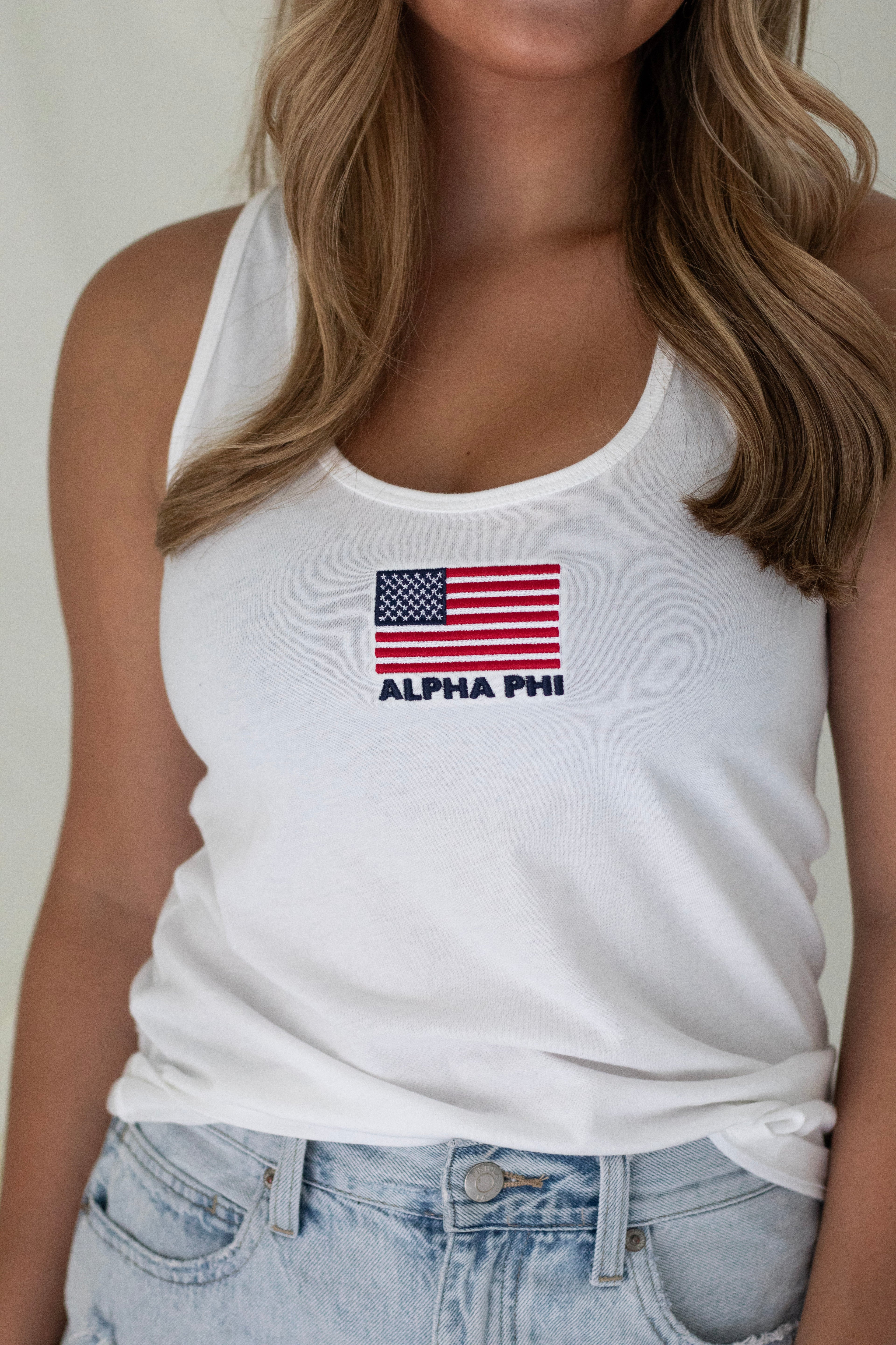 Sorority USA Flag Tank Top