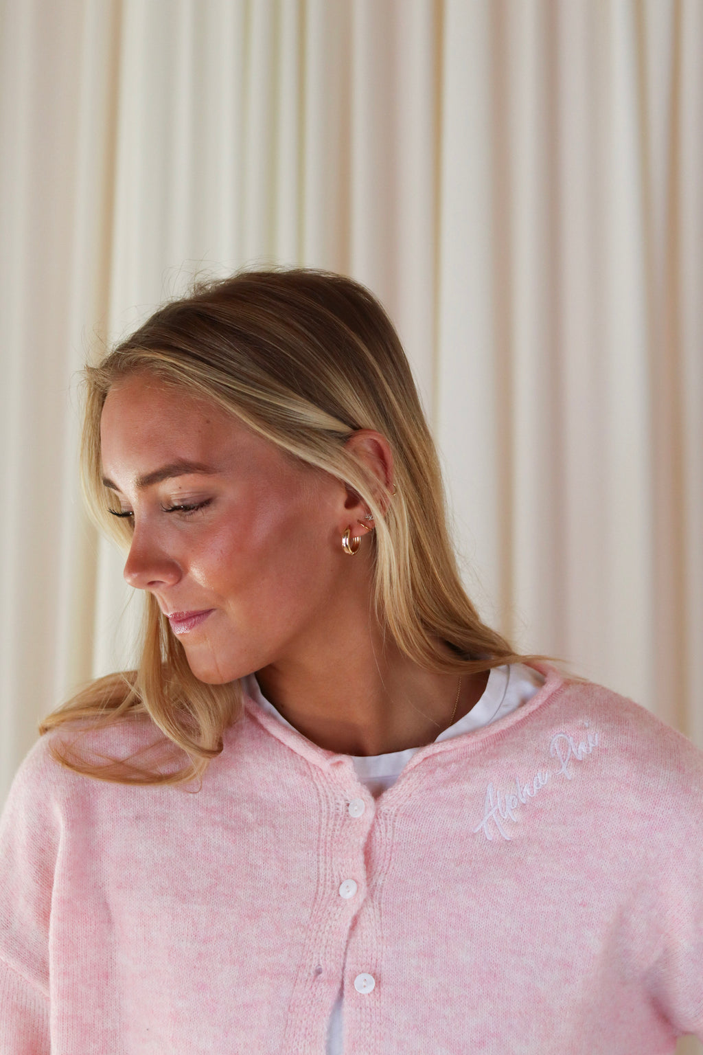 Sorority Light Pink Cardigan