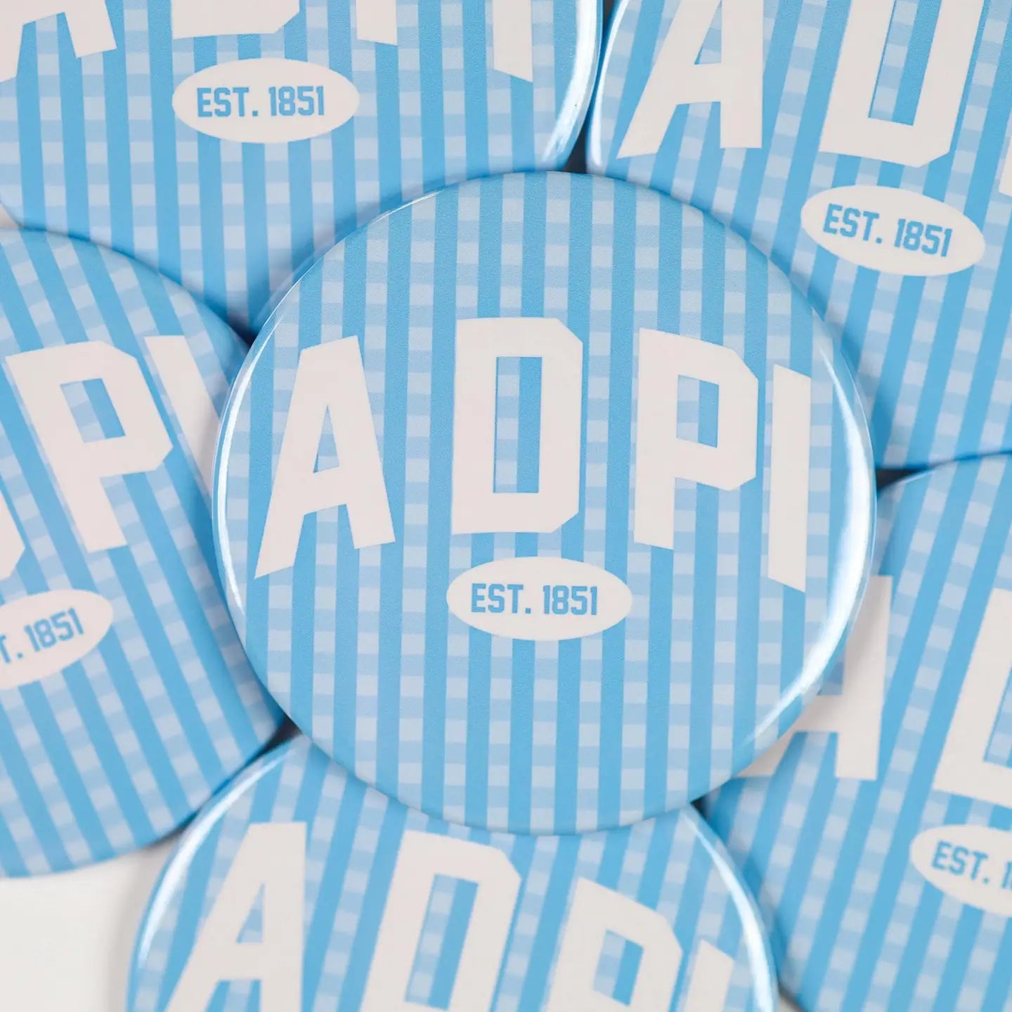 Sorority Gingham Button