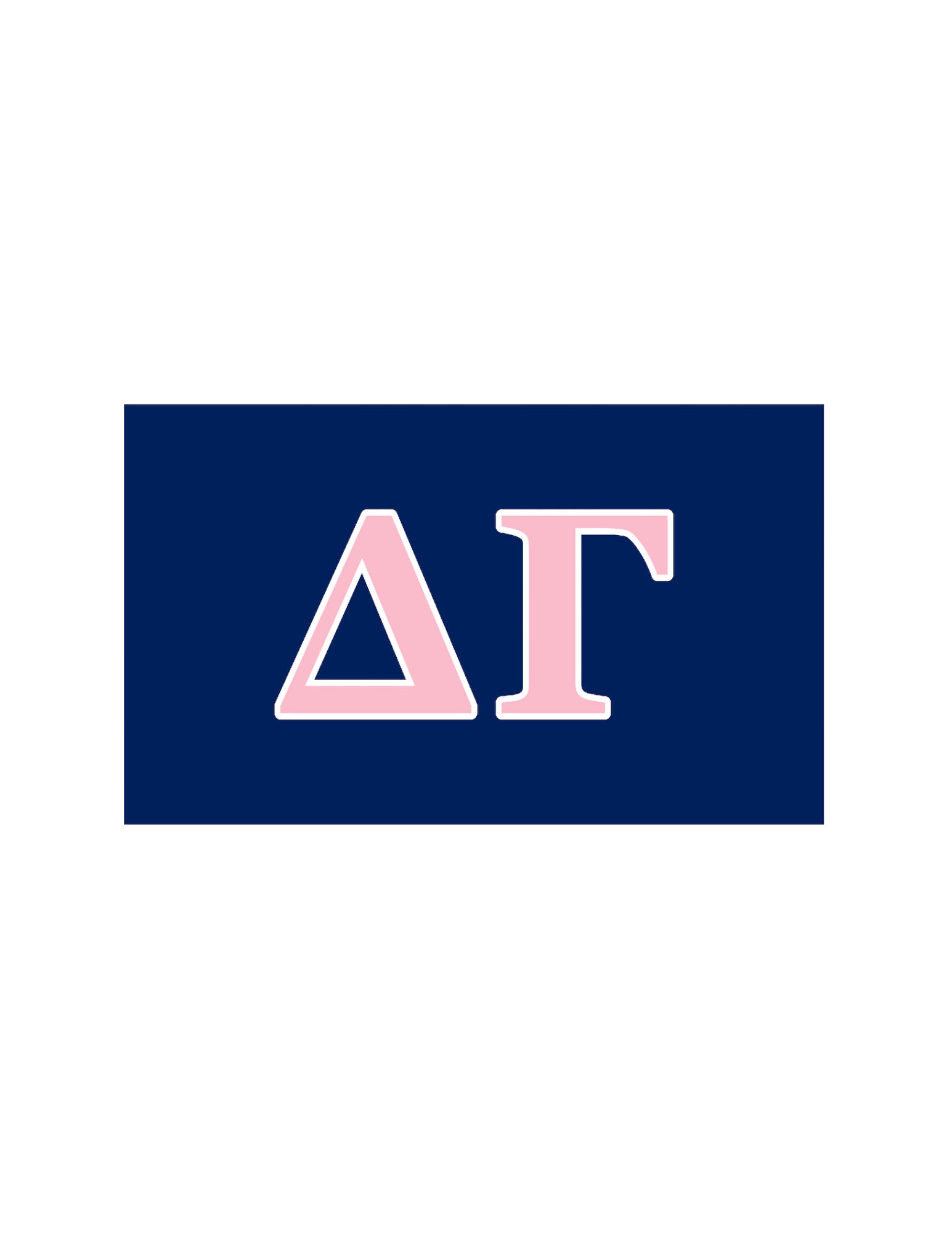Sorority Greek Letter Flag