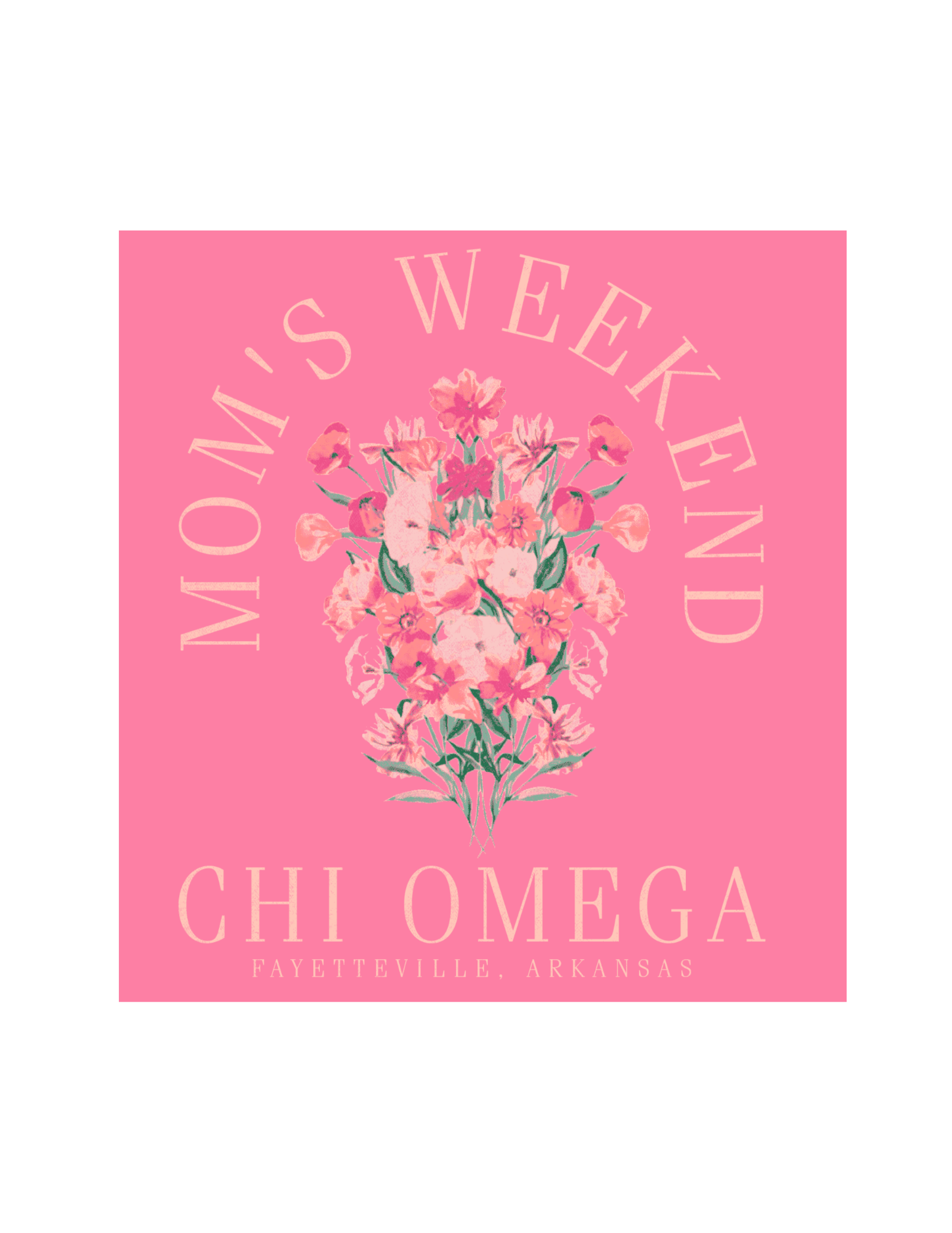 Chi Omega Arkansas Mom's Weekend 2026 Crewneck