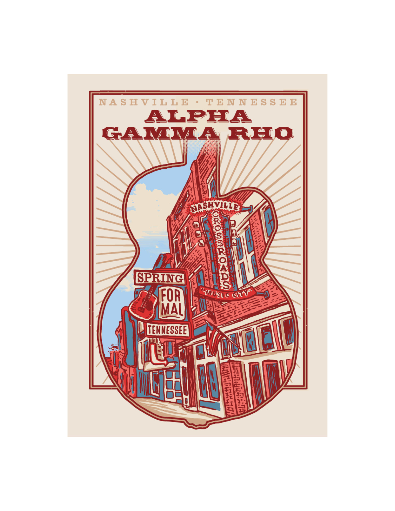 Alpha Gamma Rho Spring Formal T-Shirt