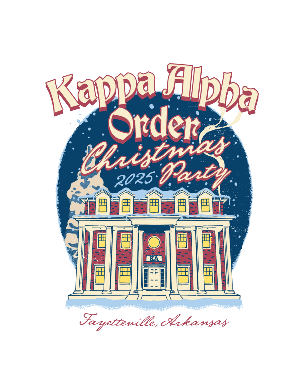 Kappa Alpha Order Arkansas Christmas Party 2025 T-Shirt