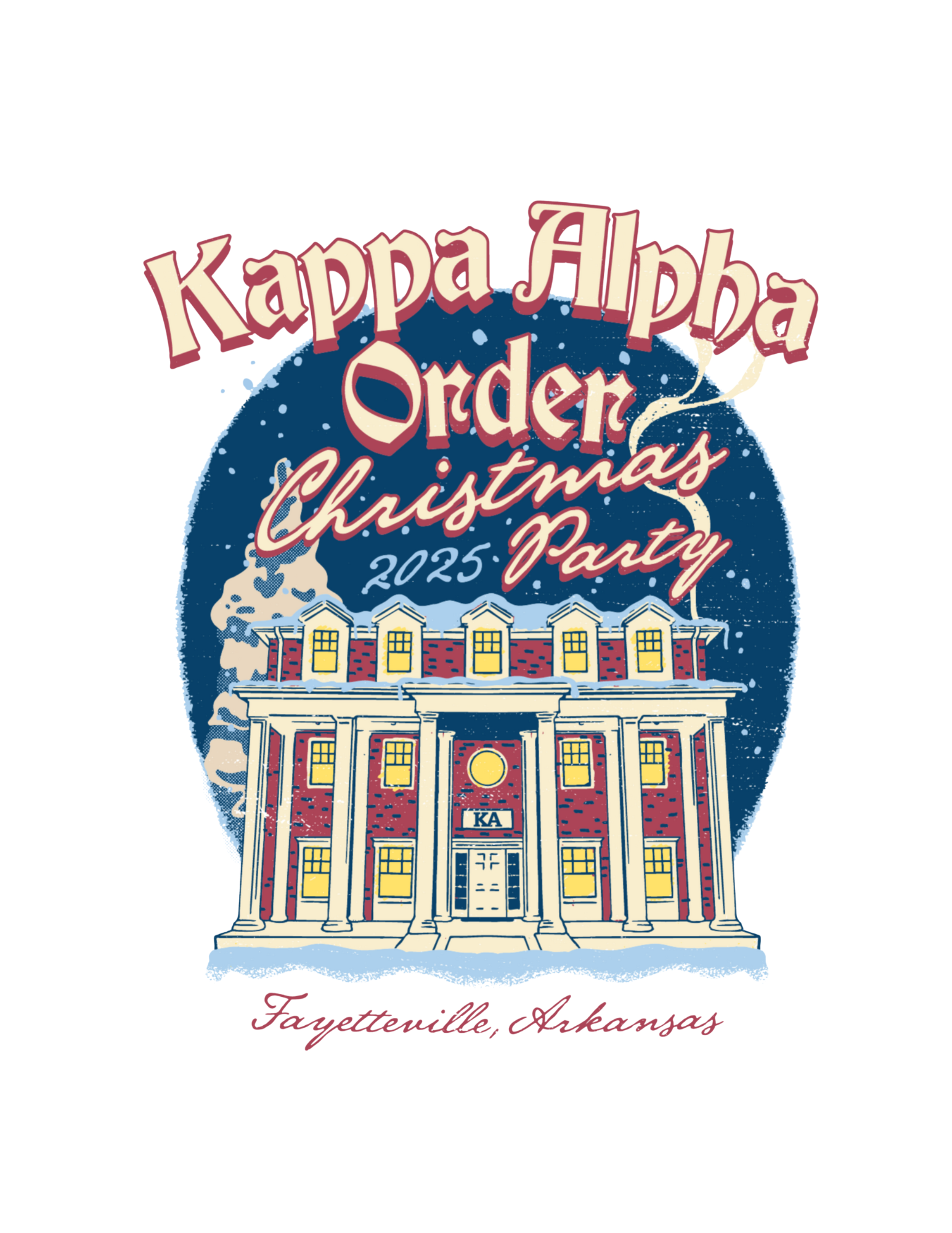 Kappa Alpha Order Arkansas Christmas Party 2025 T-Shirt