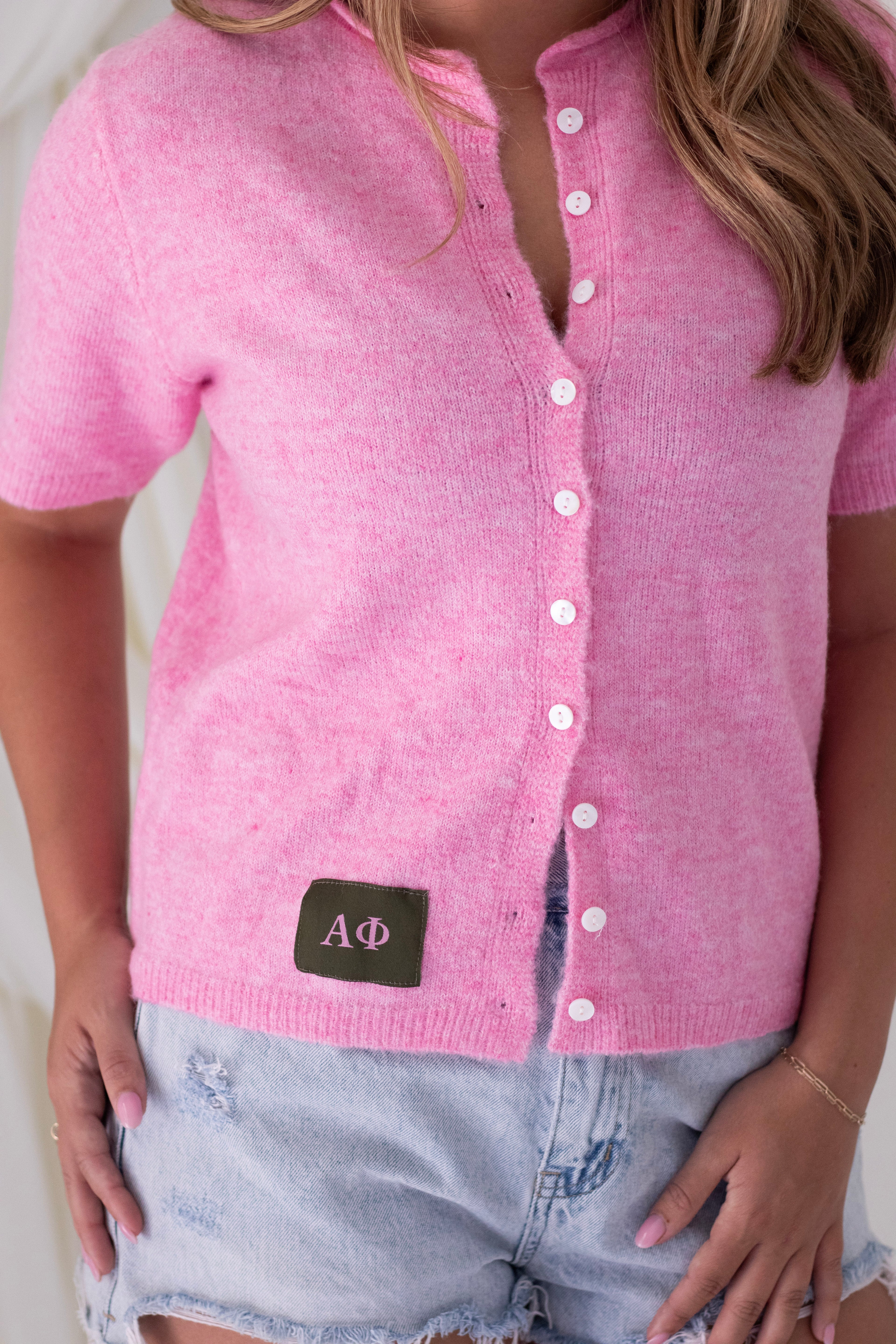 Sorority Patch Cardigan