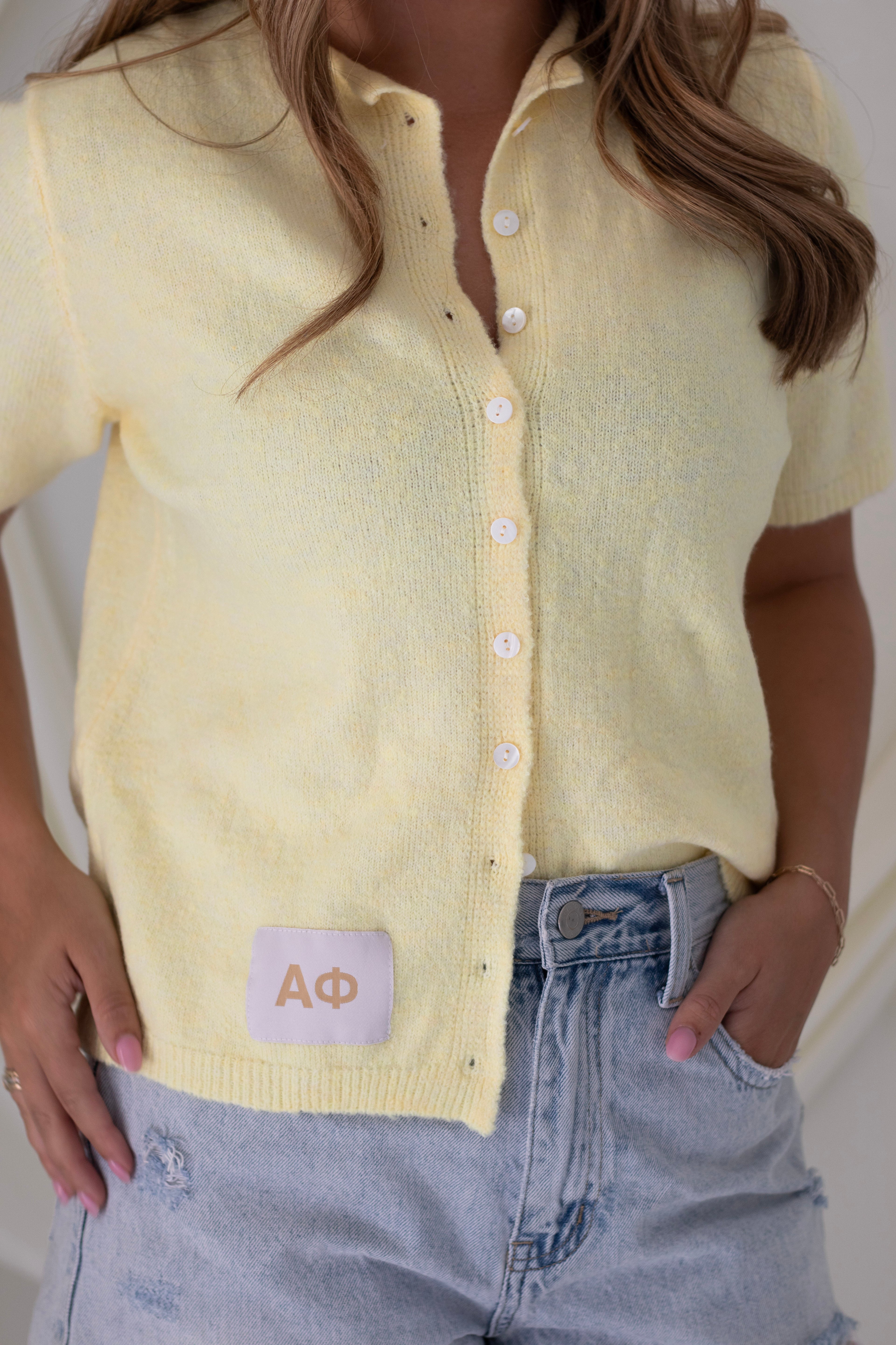 Sorority Patch Cardigan
