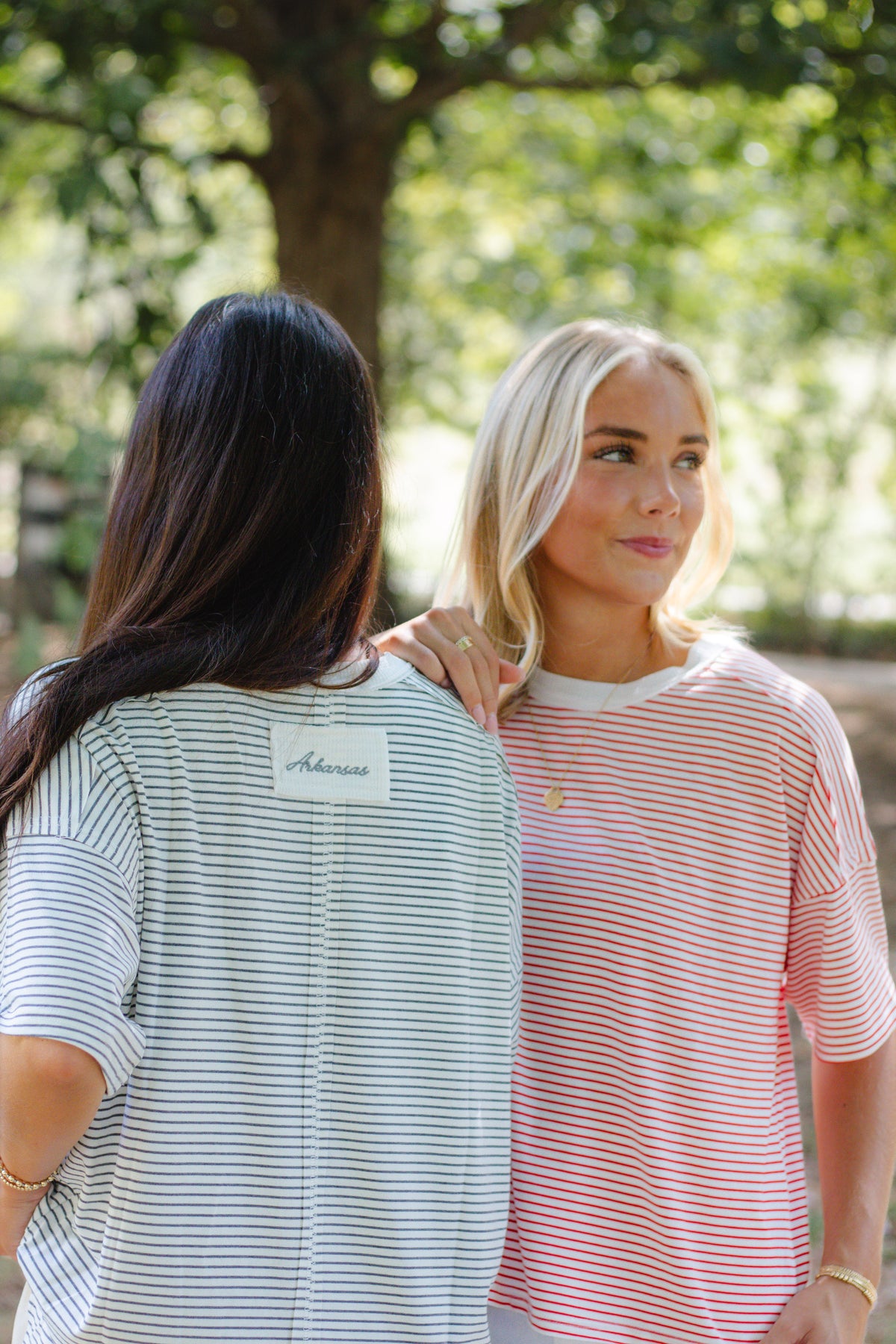 Arkansas Striped Boxy Top