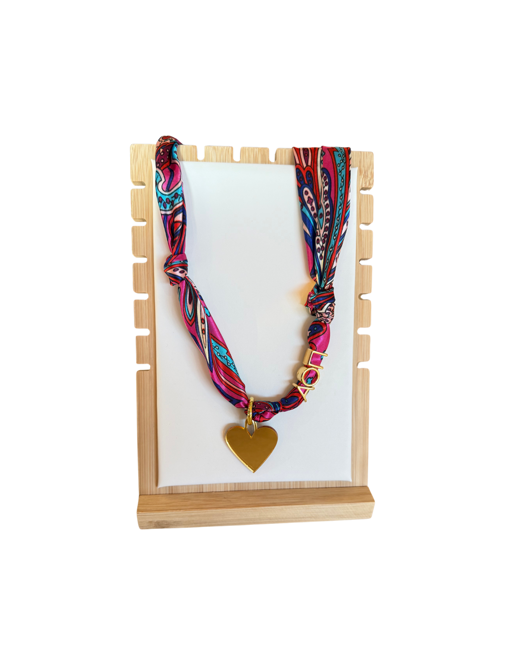 Alpha Omicron Pi Letter Heart Scarf