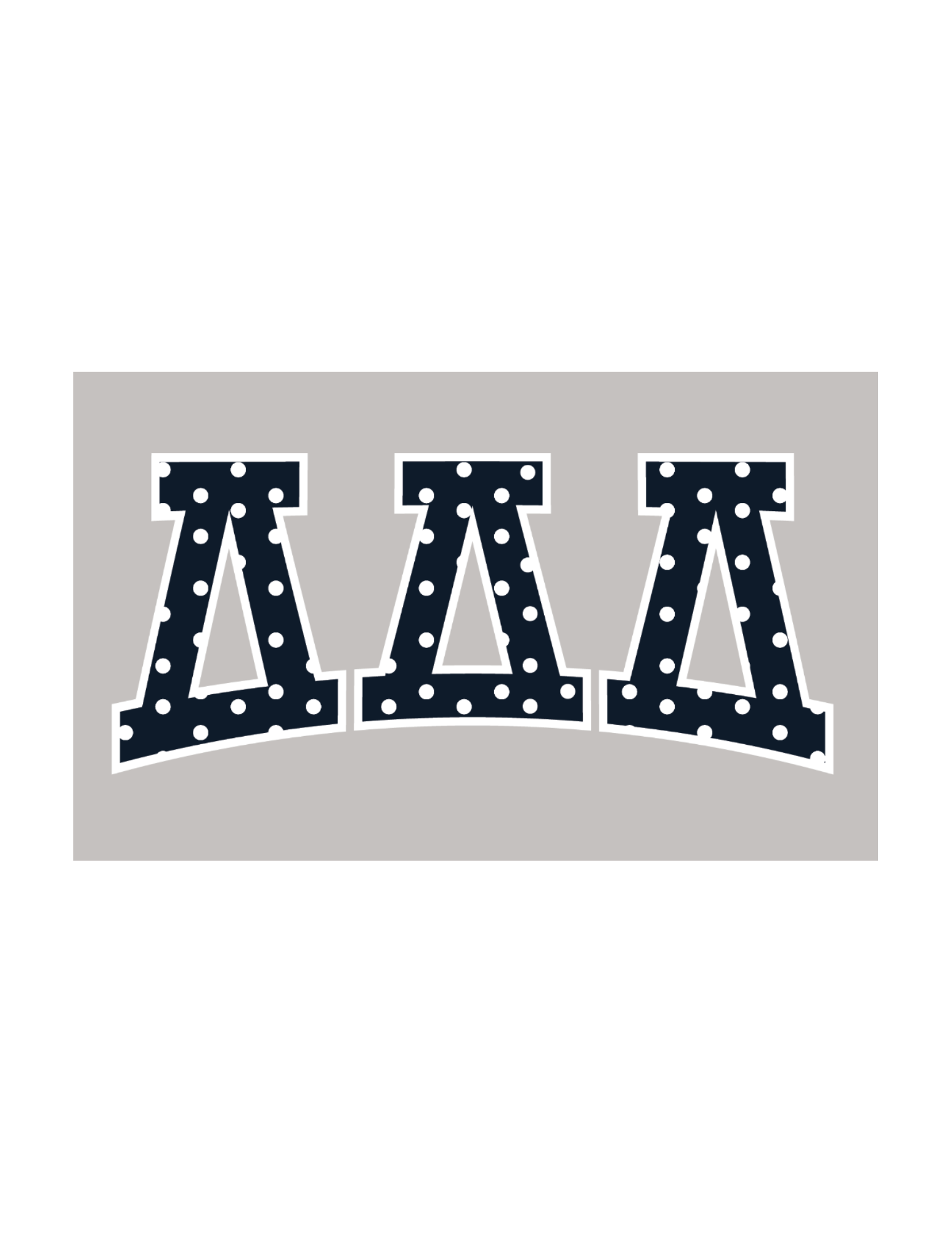 Delta Delta Delta Polka Dot Crewneck