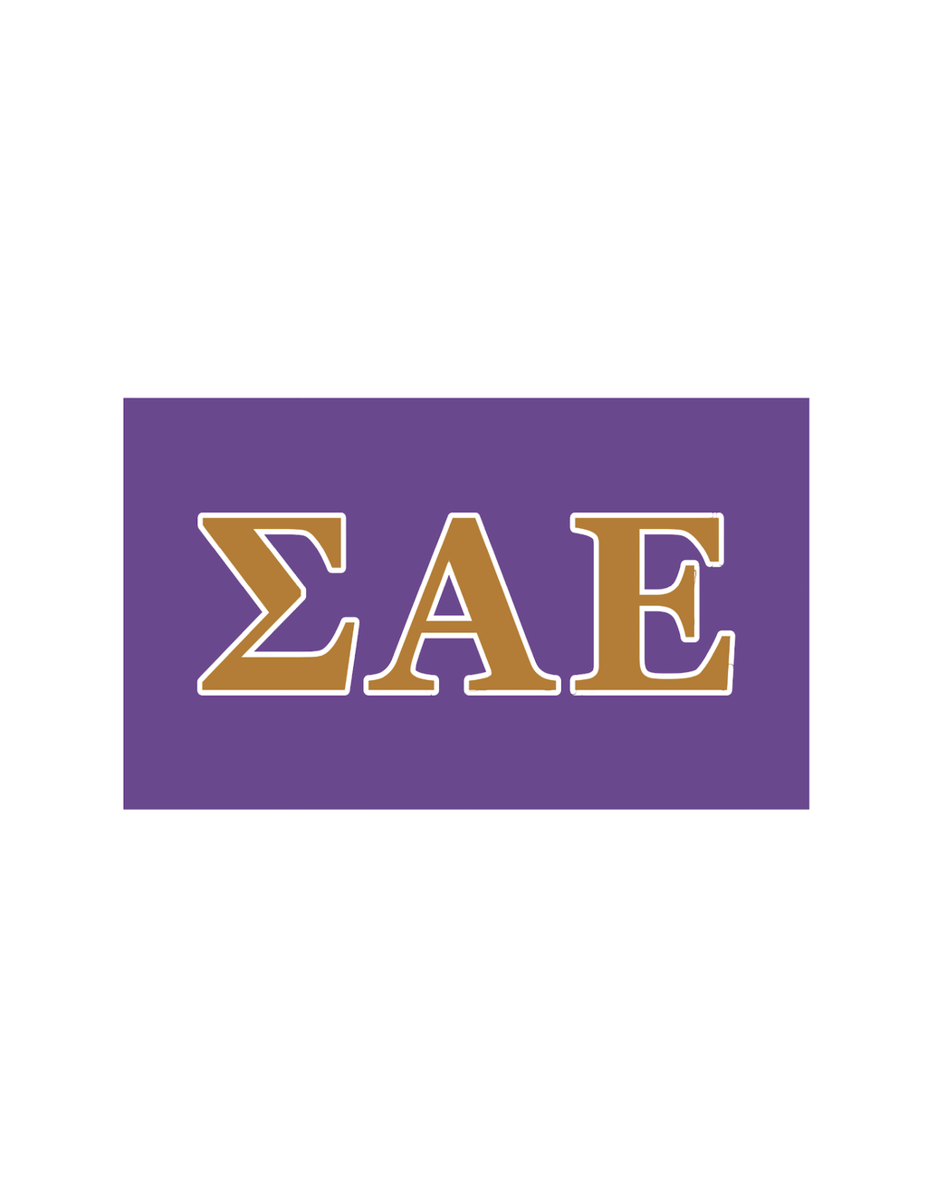 Fraternity Greek Letter Flag