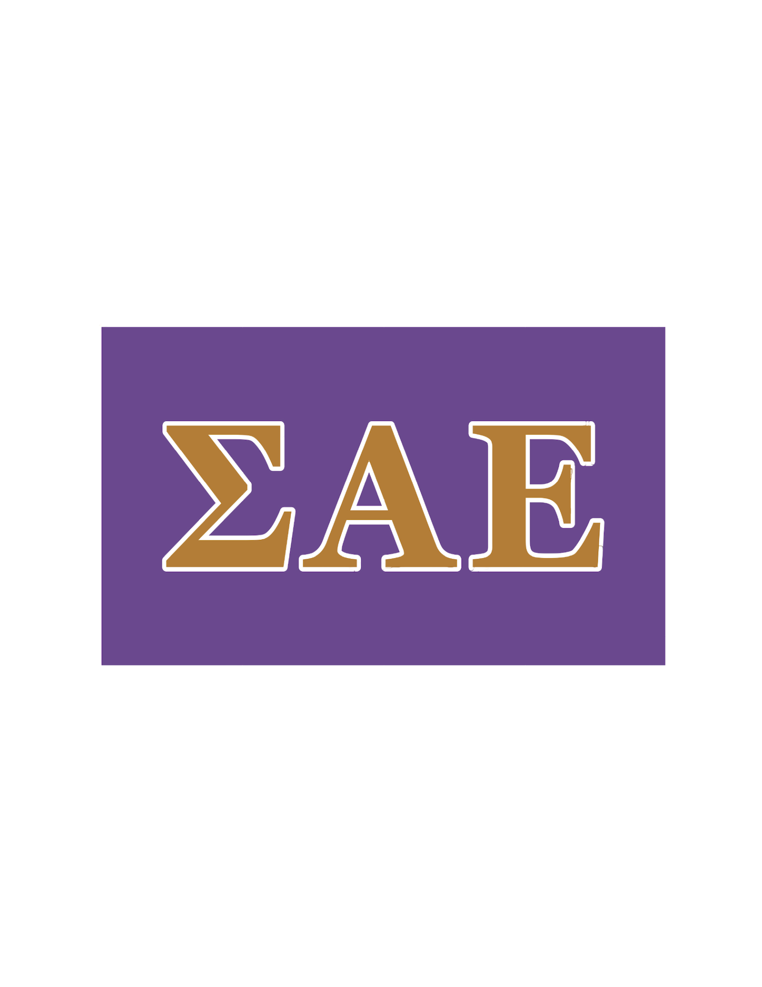 Fraternity Greek Letter Flag
