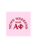 Alpha Phi University of Arkansas Mom's Weekend 2026 T-Shirt