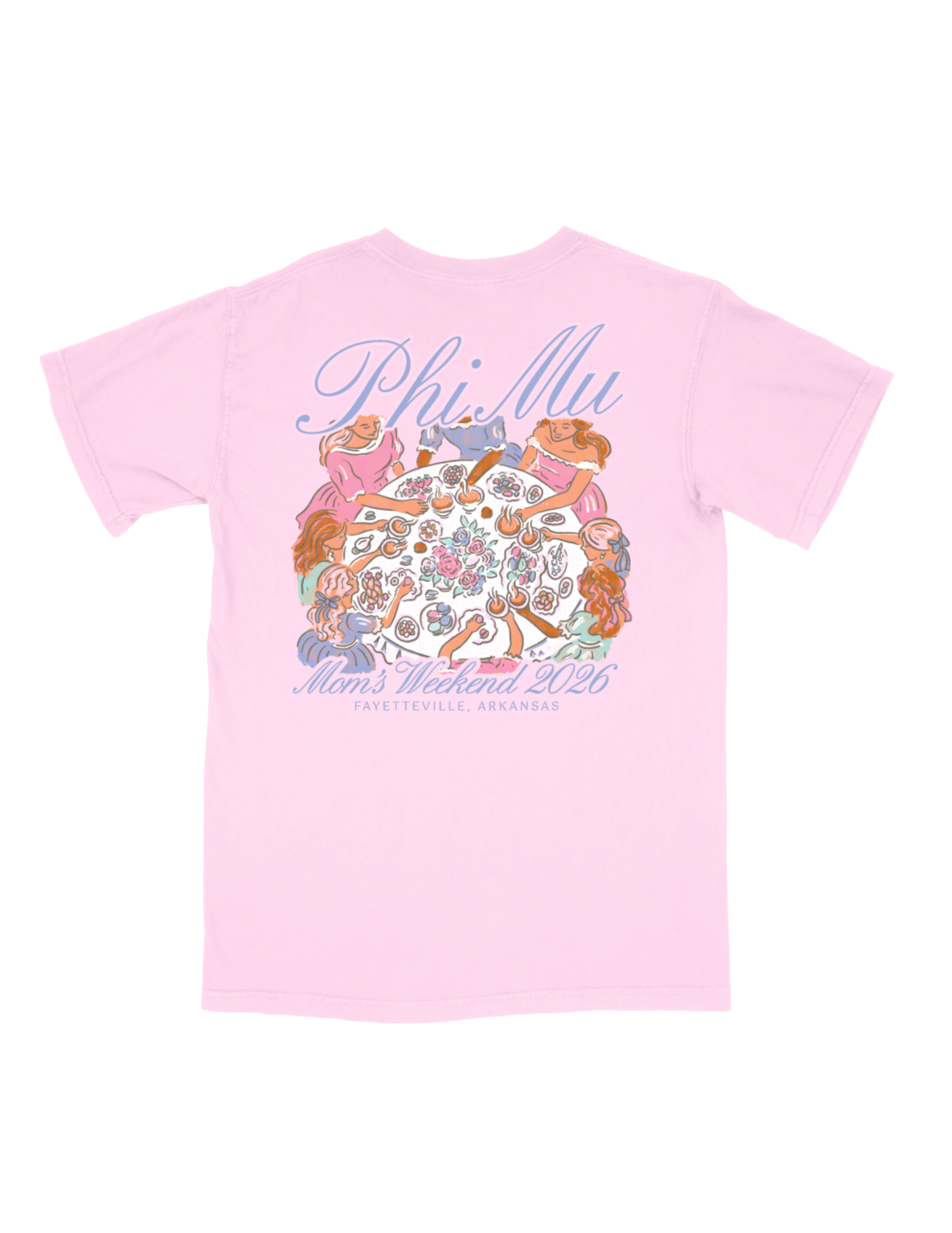 Phi Mu University of Arkansas Mom's Weekend 2026 T-Shirt