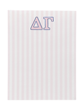 Delta Gamma Striped Notepad