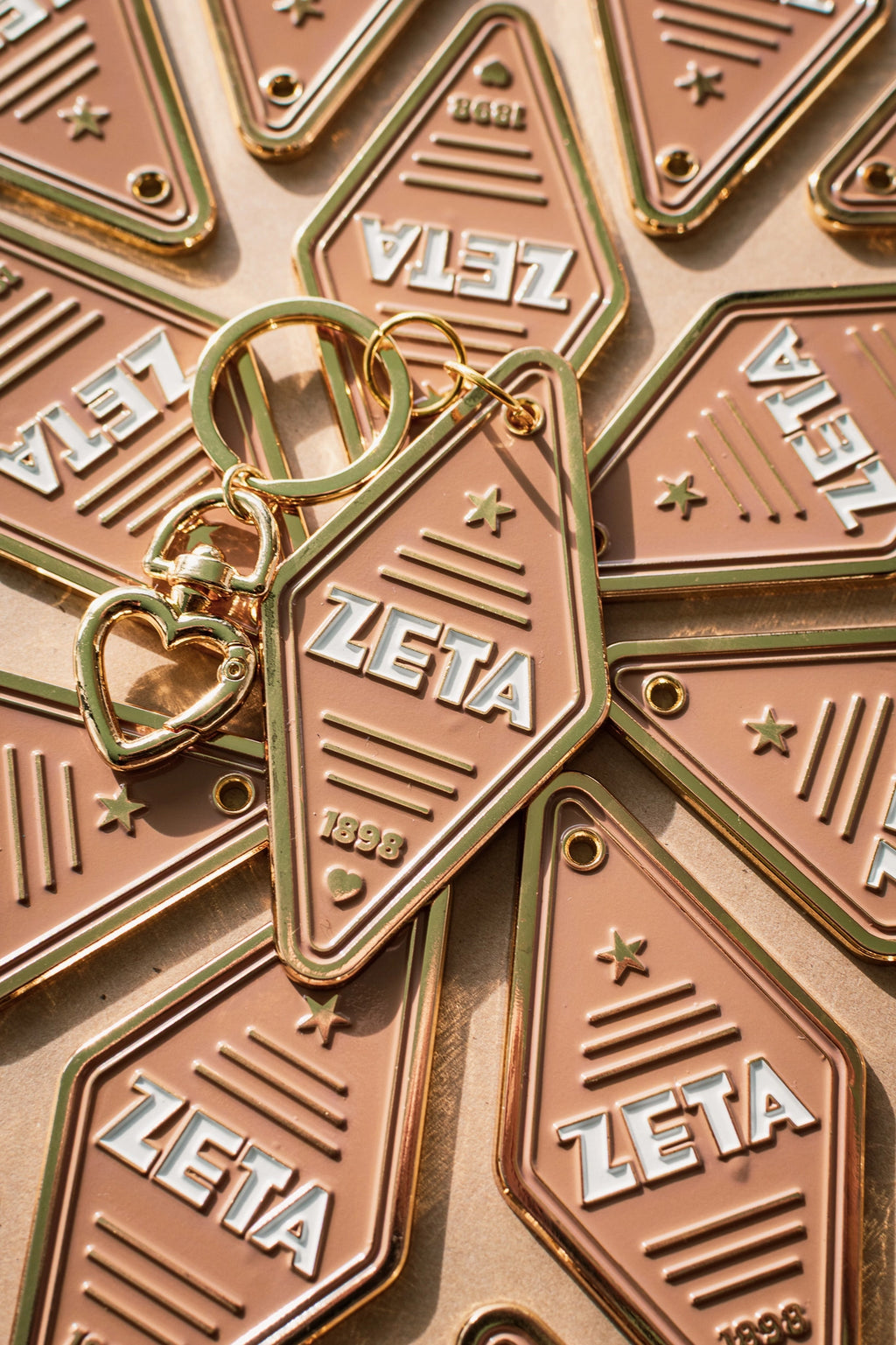 Sorority Enamel Hotel Keychain