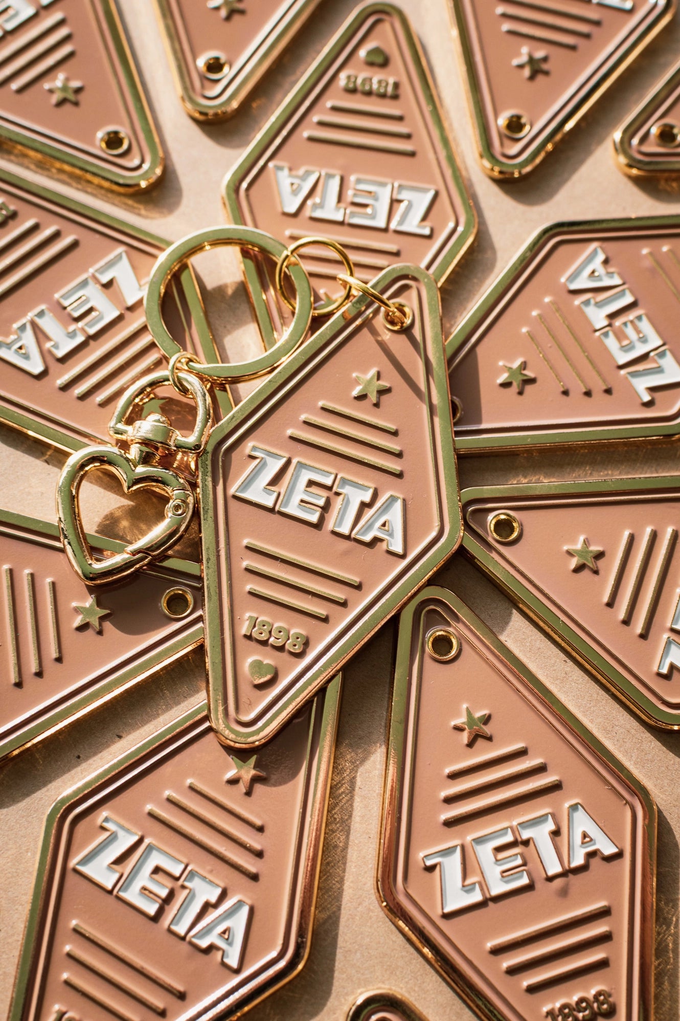 Sorority Enamel Hotel Keychain