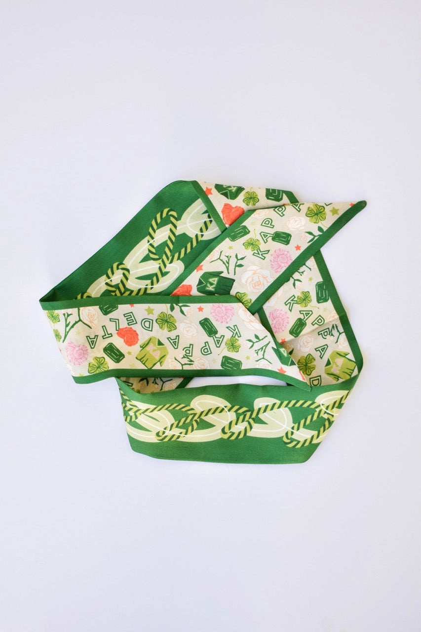 Kappa Delta Skinny Scarf Twilly