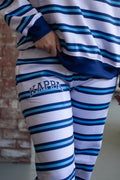 Kappa Kappa Gamma Blue & Blue Striped Pants